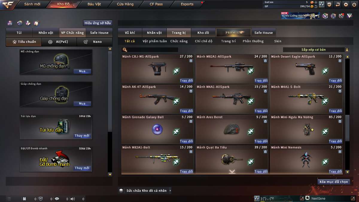 shop acc cf uy tin gia re